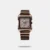 Give your wrist the perfect blend of style and comfort by wearing this men's analog watch from Fastrack. Functional on a quartz movement and protected by a sapphire glass, the black square dial is housed in a 45 mm case. It displays plain three hands. The stainless steel strap comes in a black hue that further elevates the look of the watch. Besides, it is completed with a push-button clasp to ensure a secure fit on the wrist.