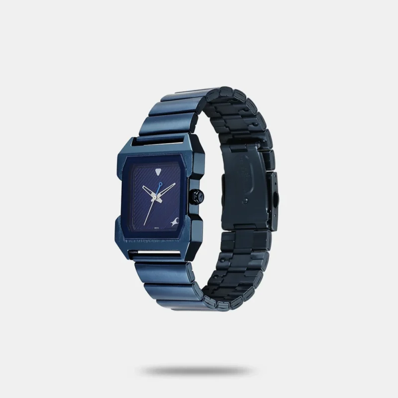Fastrack Pulse Quartz Analog Blue Dial Blue Stainless Steel Strap Watch For Guys - 1474QM01 - Image 2