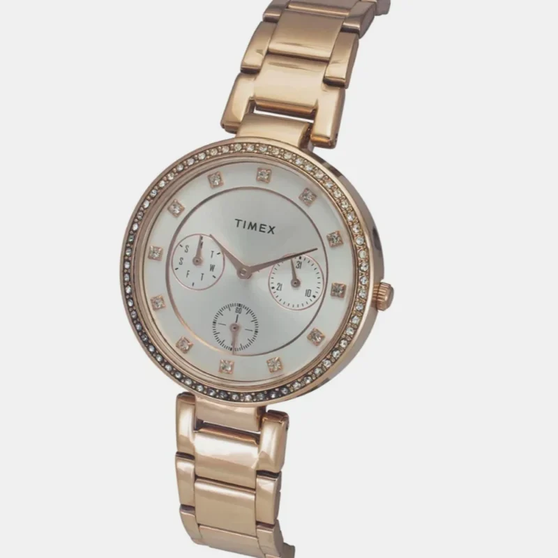 Timex Cosmic Awe Women Multifunction Round Dial Silver Watch - TWEL18702 - Image 2
