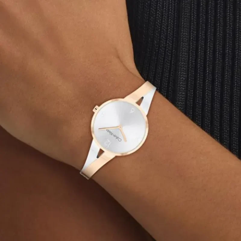 Women Quartz Silver Dial Analog Stainless Steel Watch - 25100028 - Image 4