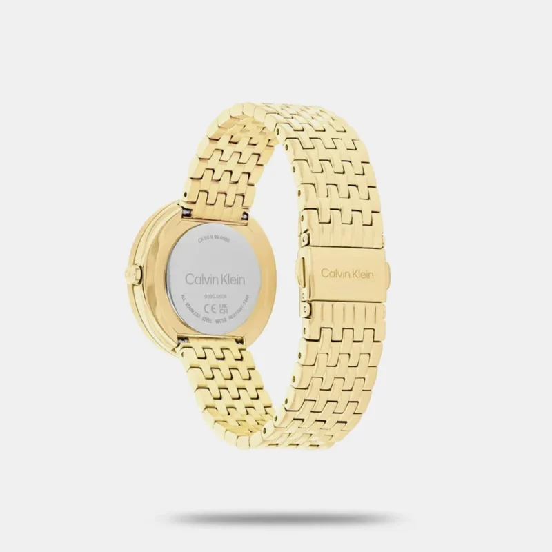 Twisted Bezel Women Quartz Green Dial Analog Stainless Steel Watch - 25100066 - Image 3