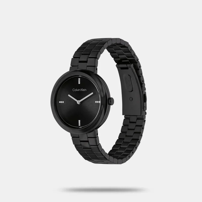 Calvin Klein Twisted Bezel Qtz Basic Slim Round Dial Women's Watch - 25100096 - Image 2