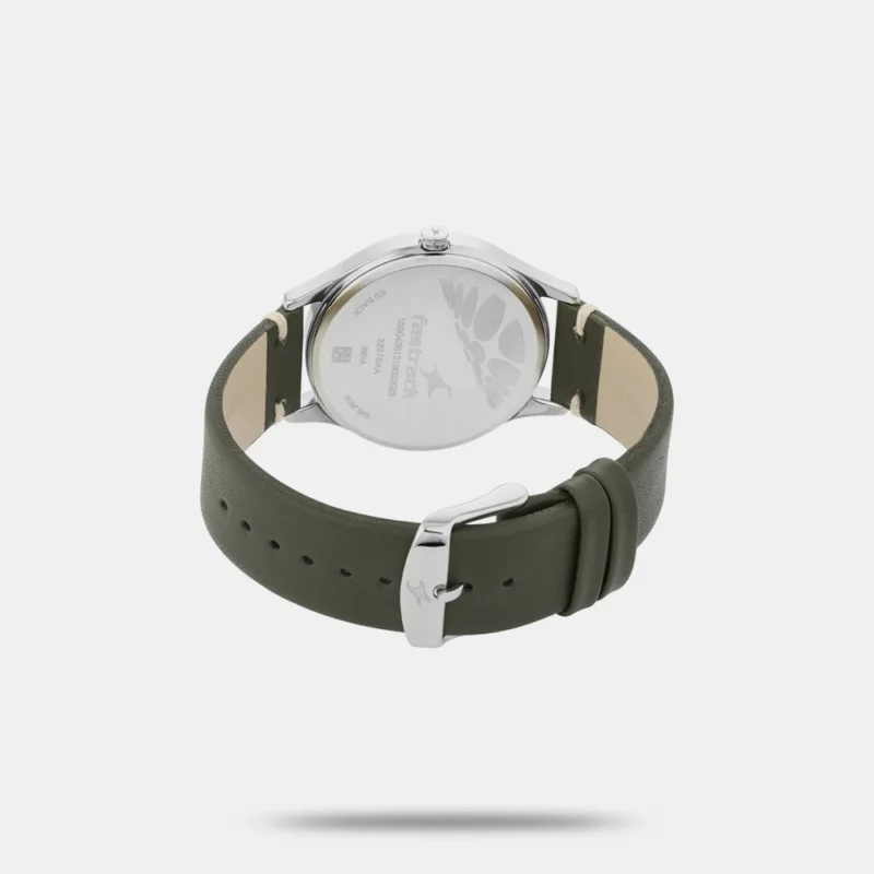 Fastrack Tripster Quartz Analog Green Dial Leather Strap Watch for Guys - 3237SL02 - Image 3