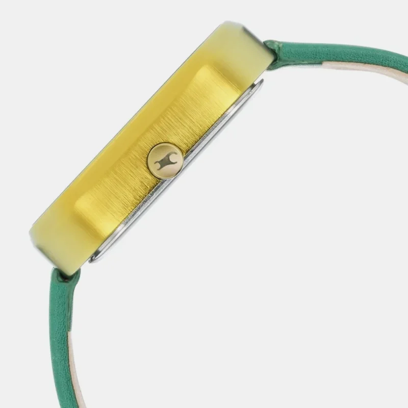 Fastrack After Dark Quartz Analog Green Dial Leather Strap Watch for Guys - 3272QL01 - Image 5