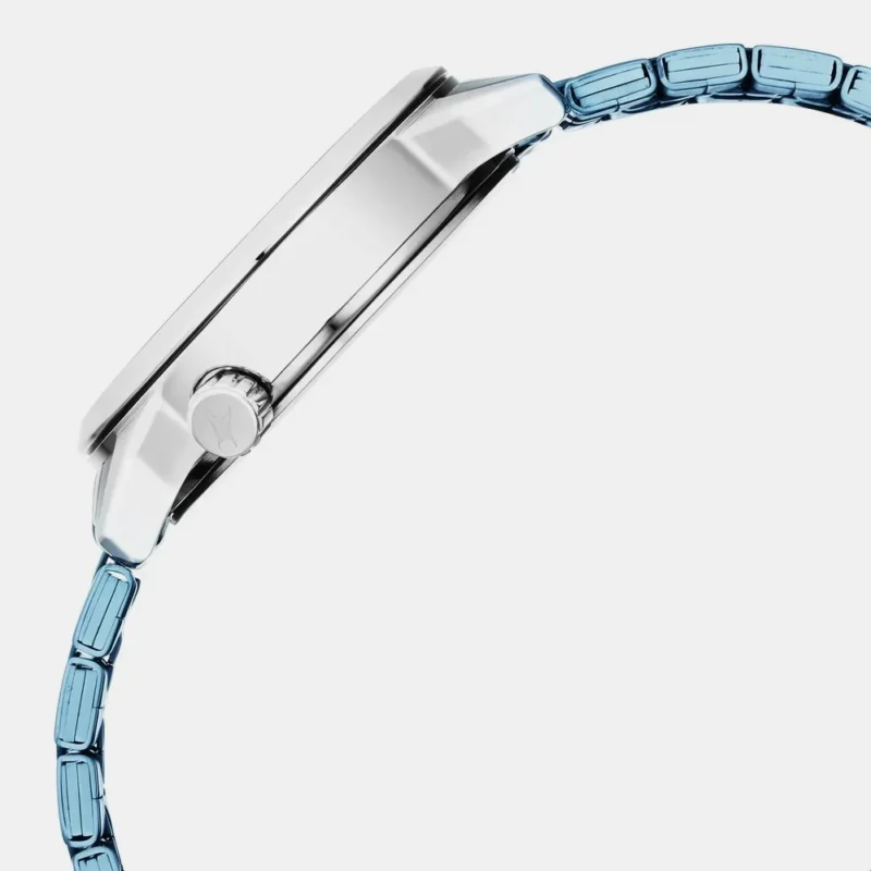 Fastrack Exuberant Quartz Analog Blue Dial Metal Strap Watch for Guys - 3281KM02 - Image 4