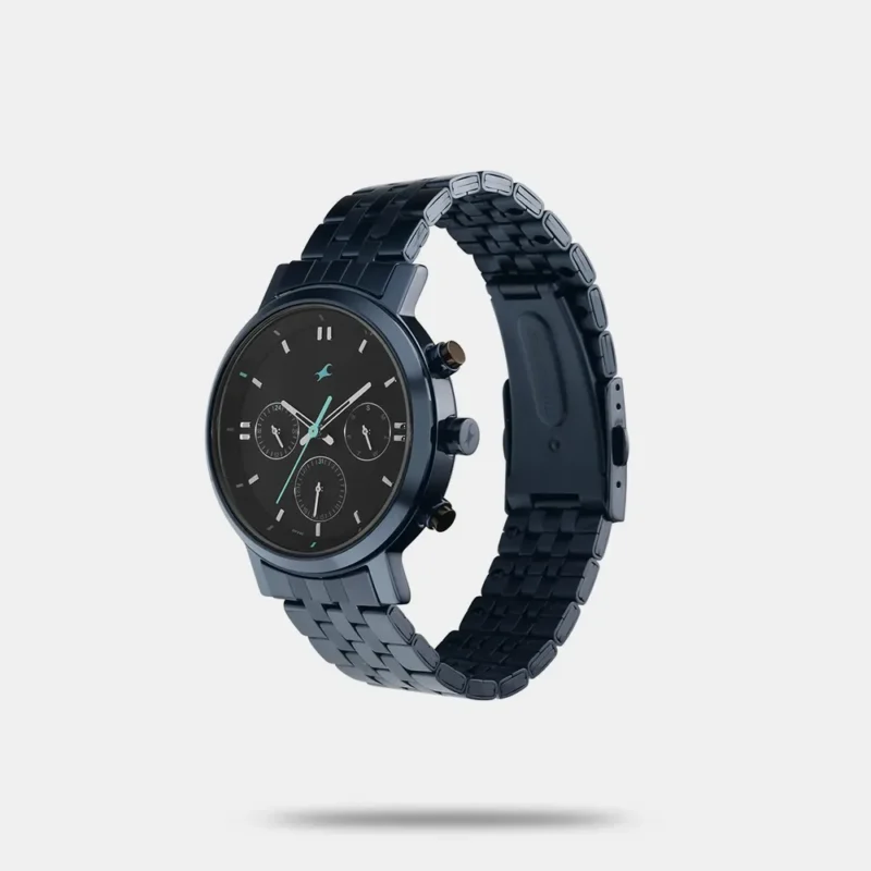 Fastrack Tick Tock Quartz Analog Black dial Metal Strap Watch for Guys - 3287KM04 - Image 3
