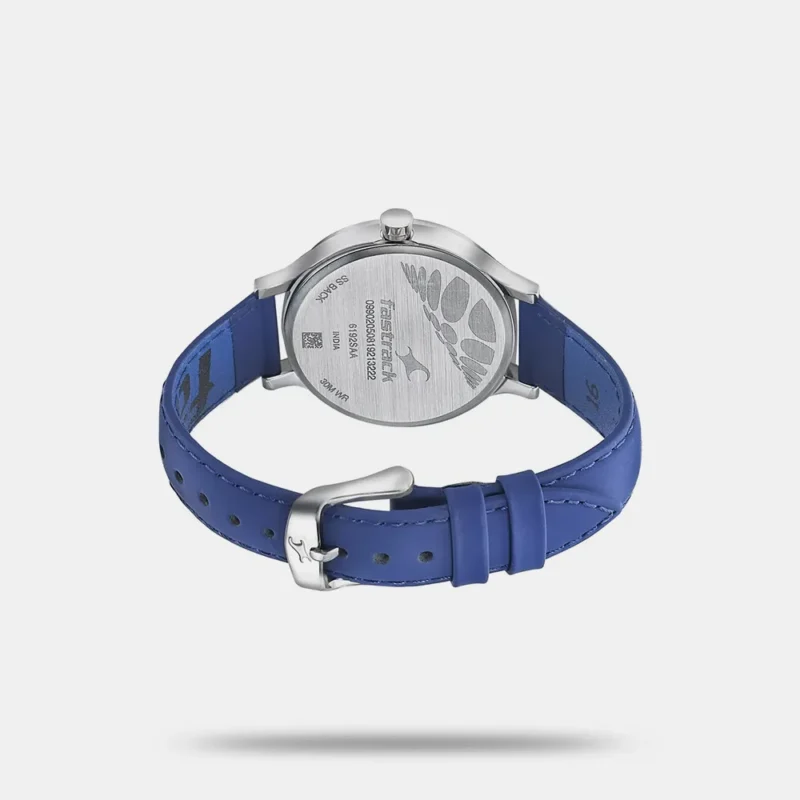 Fastrack Space Rover Quartz Analog Blue Dial Leather Strap Watch for Girls - 6192SL02 - Image 3