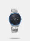 Fastrack Stunners Quartz Analog Black Dial Silver Stainless Steel Strap Watch For Guys - 3308KM02 - Image 2