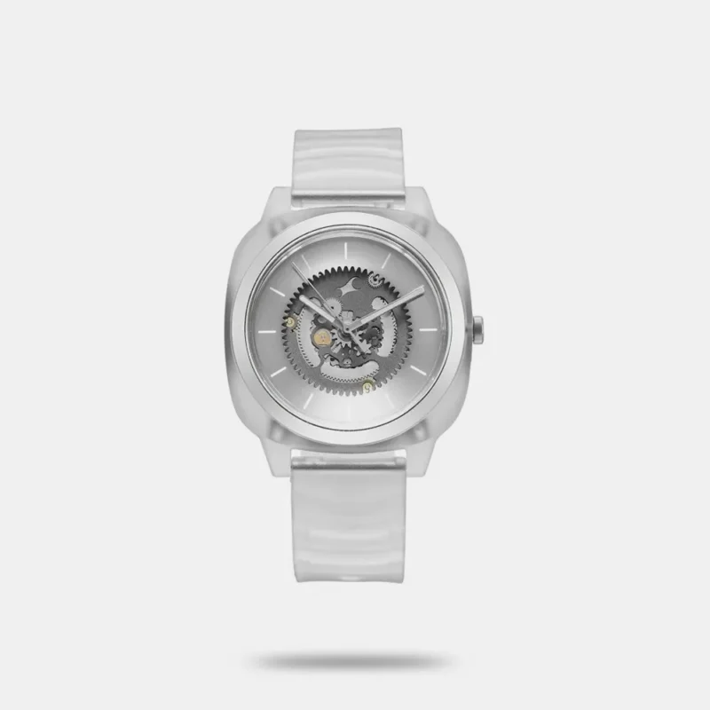 Fastrack Bare Quartz Analog Skeleton Unisex Watch With Grey Dial And Translucent Plastic Strap - 3312PP02