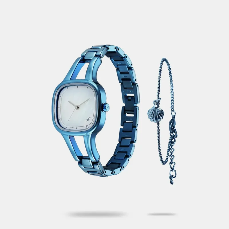 Fastrack Pulse Quartz Analog Mother Of Pearl Dial Metal Strap Watch for Girls - 6147QM01F - Image 2