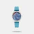 Get this women's analog watch from the Stunners collection by Fastrack to look chic. Its round-shaped blue dial is protected in a case of 40 mm diameter. The genuine leather strap of this watch exudes a blue hue for an eye-catching look. Its plain 3-hand quartz movement ensures that you are always on time. It has a buckle clasp to offer a strong grip around the wrist.