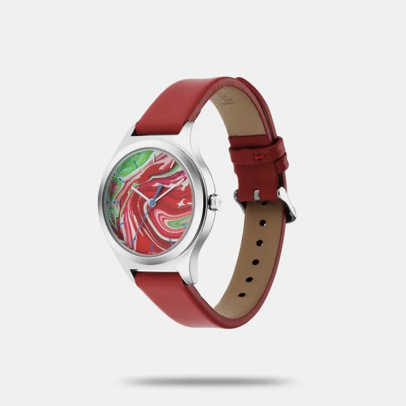 Fastrack Stunners Quartz Analog Multicoloured Dial Leather Strap Watch for Girls - 6152SL07 - Image 2