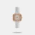 Designed to perfection, this classy rose gold watch with perforated white leather strap will go with you wherever you go. The elegant dial with date window and bold numbering make this watch a must have for every fashionista. This accessory will pair up everything in your wardrobe - so wear to for your 'special occassions' or to college, this timepiece will never disappoint you.