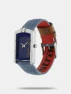 Fastrack Denim Quartz Analog Blue Dial Denim Strap Watch for Girls - 6183SL01 - Image 2