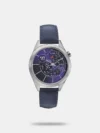Keep a track of the time as you party the night away with this quirky timepiece. The gradient blue background of the dial comes embossed with patterns of constellations. Feel like the star you are with this watch, with a stitched leather strap, wrapped around your wrist.