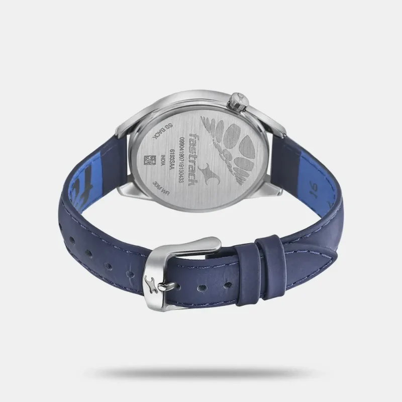 Fastrack Space Rover Quartz Analog Purple Dial Leather Strap Watch for Girls - 6193SL01 - Image 3
