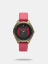 Accessorize your collection with this perfect watch. It features an analog round dial, stainless steel straps, and 30-meter water resistance, making it suitable for daily wear and adventurous outings. The push-button clasp ensures a secure fit, while the elegant design seamlessly blends charm and sophistication, making it a versatile addition to any wardrobe.