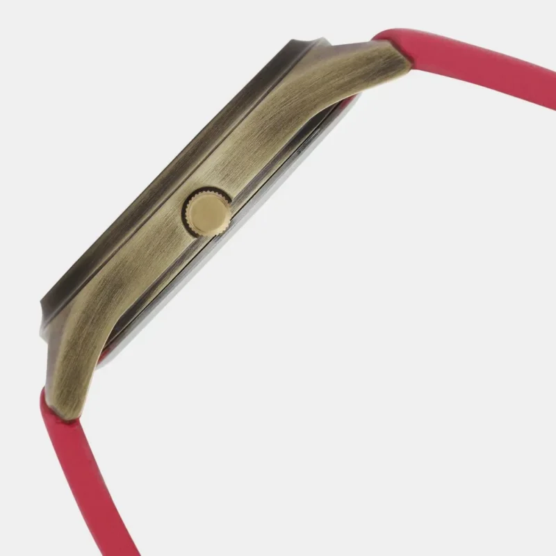 Fastrack Wonder Woman Quartz Analog Red Dial Leather Strap Watch for Girls - 6215QL01 - Image 3