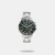 This 45mm Bannon features a green sunray dial, multifunction movement and a silver-tone stainless steel bracelet.