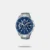 Elevate your watch game with this designer 53mm chronograph watch that comes with a round dial, functionality subdials, and a three-hand movement with stick indices. The watch also features water resistance up to 100 meters and a sturdy metal strap with a fold-over deployment clasp closure that ensures a secure fit.