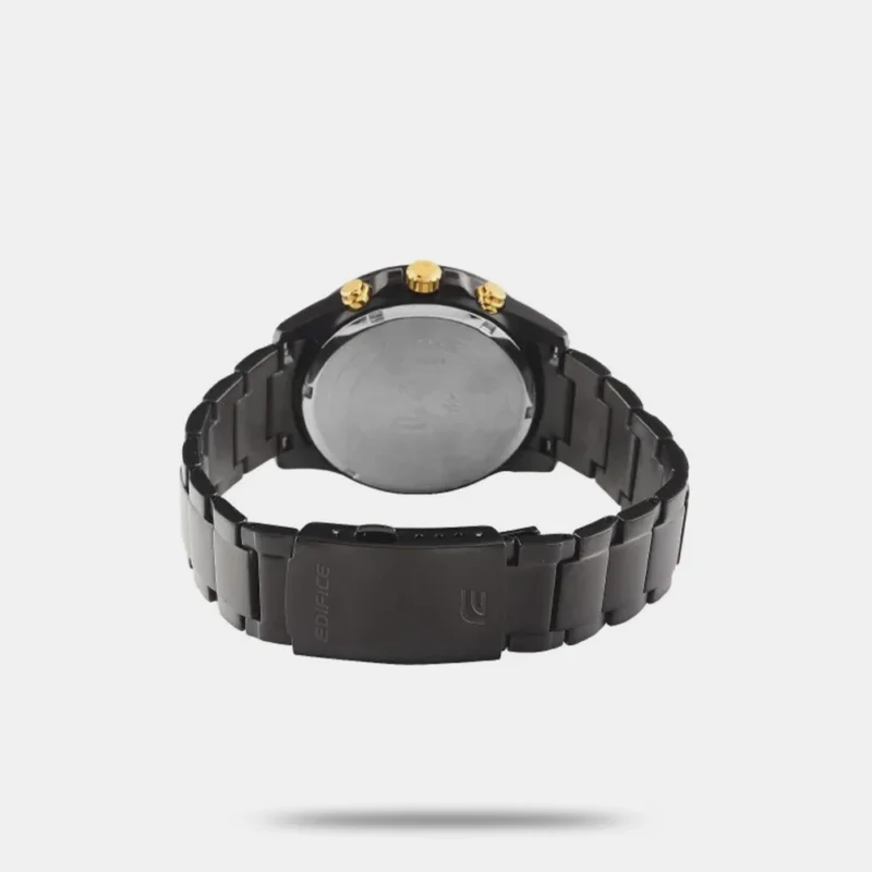 Men EDifice EFR-526BK-1A9VUDF Black Analog Dial Black Stainless Steel Band - EX208 - Image 2