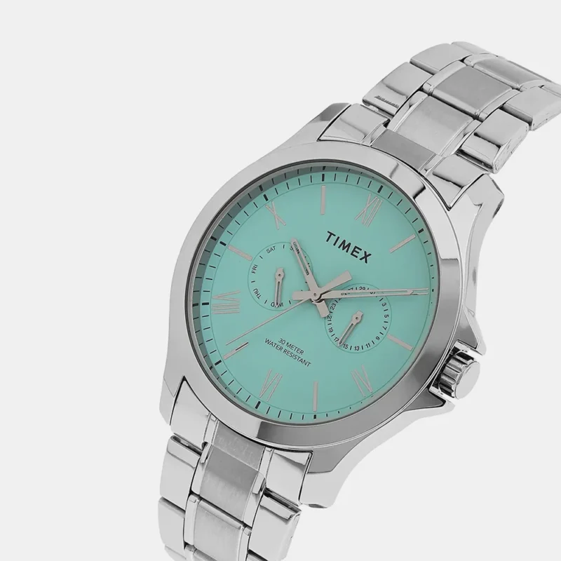 Timex Roman with Appliques Tiffany Blue dial Men's Watch - TW000X141 - Image 2
