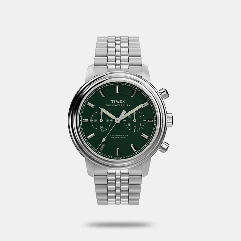 TIMEX Waterbury Green Round Dial Analog Men's Watch - TW2Y23600UJ
