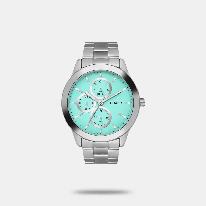 TIMEX Men Tiffany Blue Round Dial Analog Watch - TWEG18520