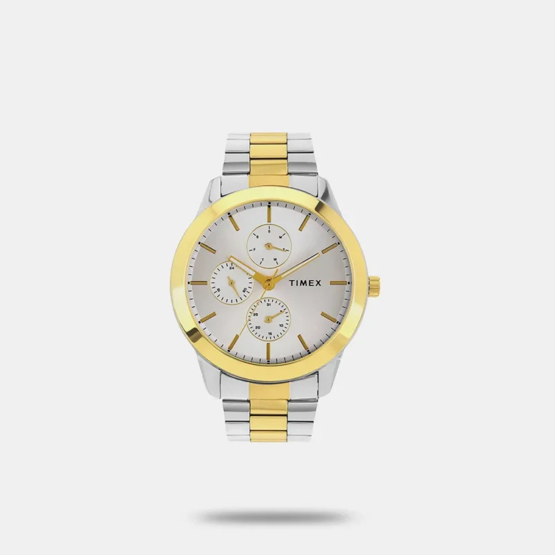 Men Brass Dial & Stainless Steel Straps Analogue Watch - TWEG18523