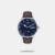 An apt inclusion to keep yourself updated, this men's analog watch by Timex is sure to elevate your look. Protected by a mineral glass, the blue round dial is nestled in a 41 mm case. It vaunts plain three hands. The leather strap flaunts a brown hue that accentuates the look of the timekeeper. Moreover, it is fitted with a buckle clasp to ensure a secure fit on the wrist.
