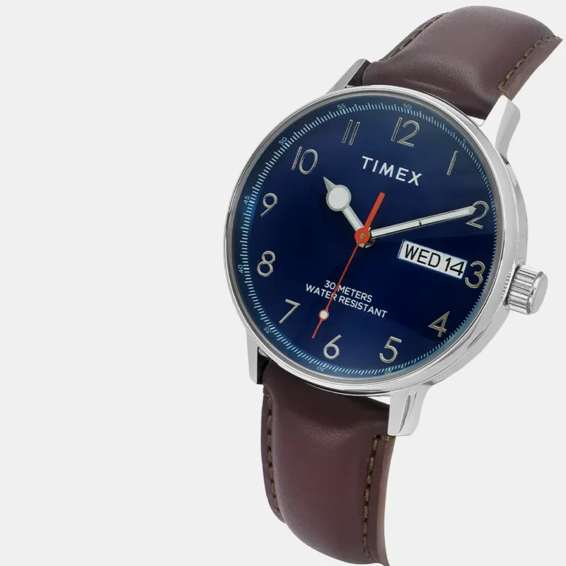 TIMEX Men Blue Round Dial Analog Watch - TWEG25400 - Image 3