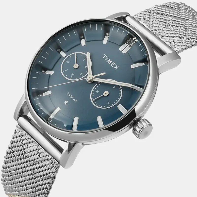 TIMEX Women Blue Round Dial Analog Watch - TWEL20301 - Image 2