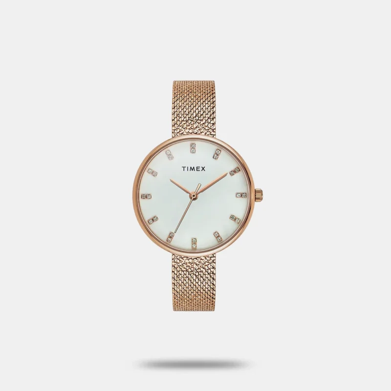 TIMEX Women White Round Dial Analog Watch - TWEL21502