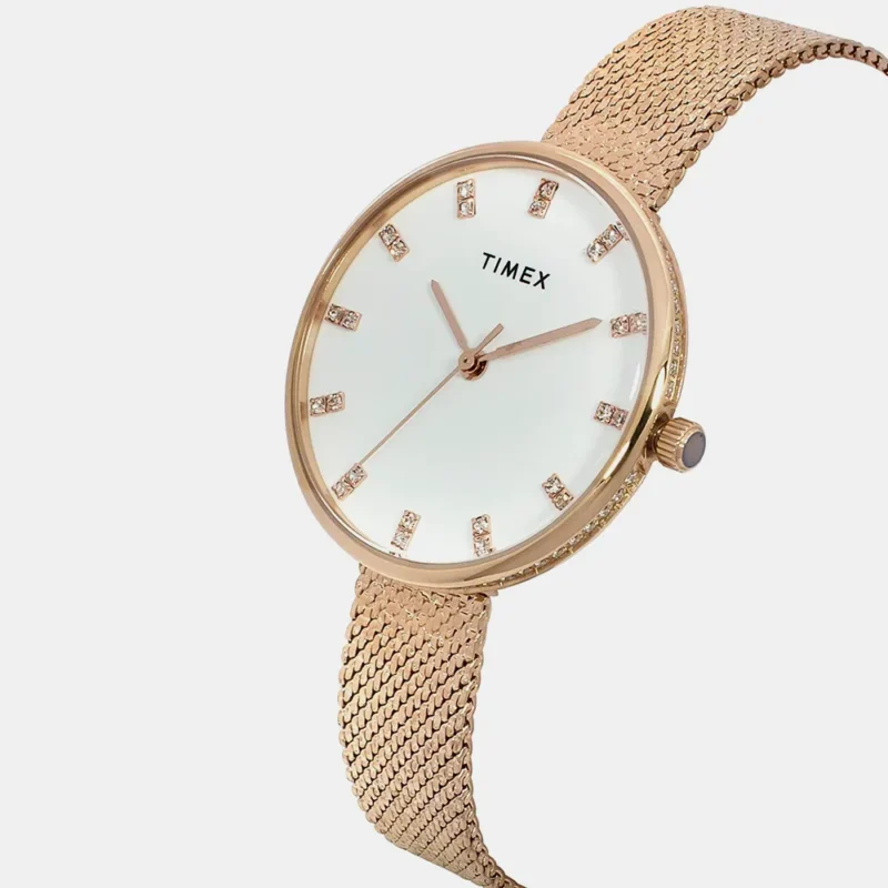 TIMEX Women White Round Dial Analog Watch - TWEL21502 - Image 2