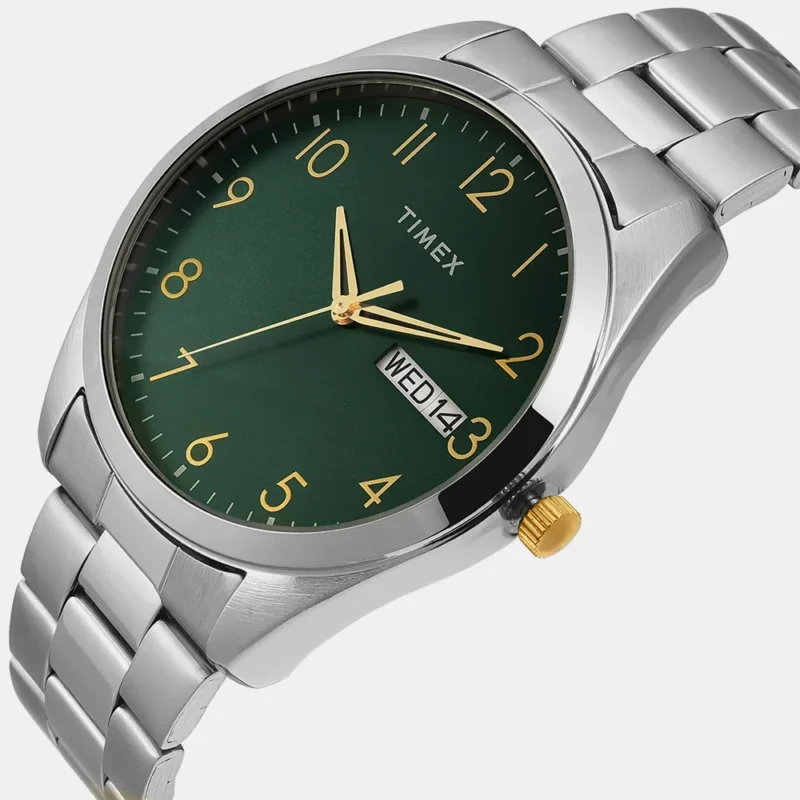 TIMEX Men Green Round Dial Analog Watch - TWTG10421 - Image 3