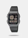 This digital watch blends retro-futuristic design with an analog-style display, creating the perfect fusion of style and technology. With its sleek metallic hues and vibrant accent colors, it exudes a gadget-lover's charm. Practical yet bold, it offers a range of useful features including water resistance for everyday wear, an LED backlight, stopwatch, alarm, and more. Eclectic in design and efficient in function, it’s the ultimate accessory for those who appreciate both form and utility.