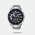 Elevate your watch game with this designer 53mm chronograph watch that comes with a round dial, functionality subdials, and a three-hand movement with stick indices. The watch also features water resistance up to 100 meters and a sturdy metal strap with a fold-over deployment clasp closure that ensures a secure fit.