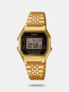 1/100-second stopwatch Alarm LED illuminator Water resistant Stainless steel band Popular retro design
