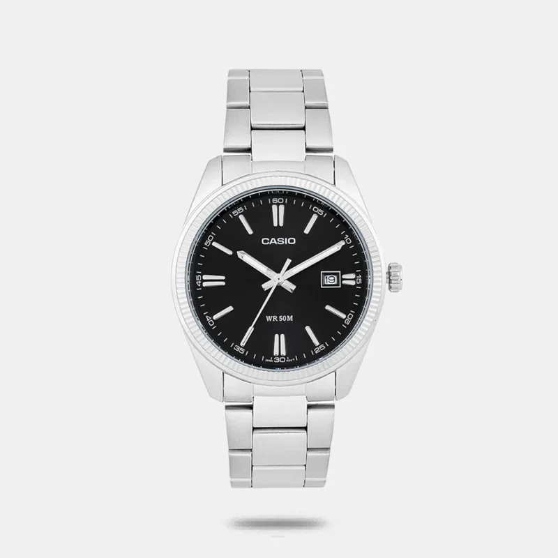 Casio Enticer Men Analog Black Dial Stainless Steel Watch A2226 - MTP-1302PD-1A1VEF