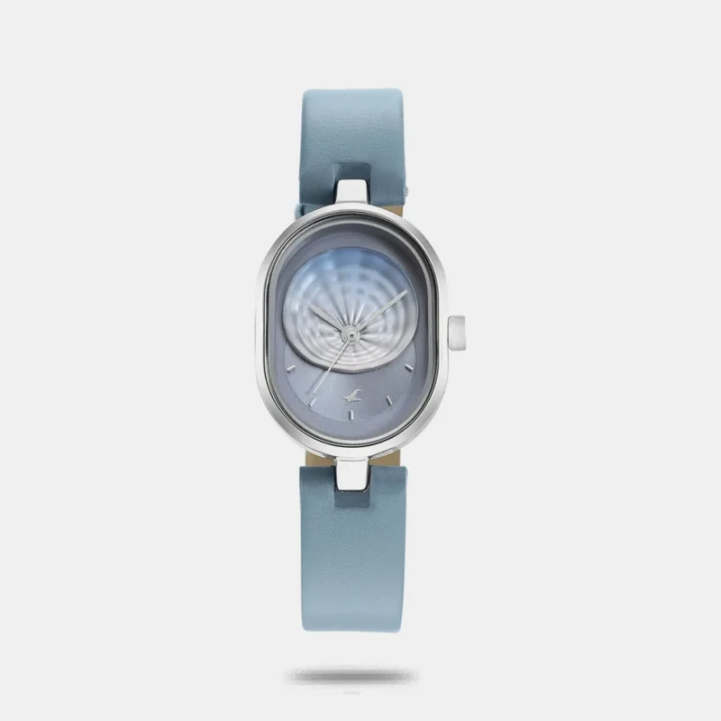Fastrack Uptown Retreat Quartz Analog Blue Dial Leather Strap Watch for Girls 6258SL01
