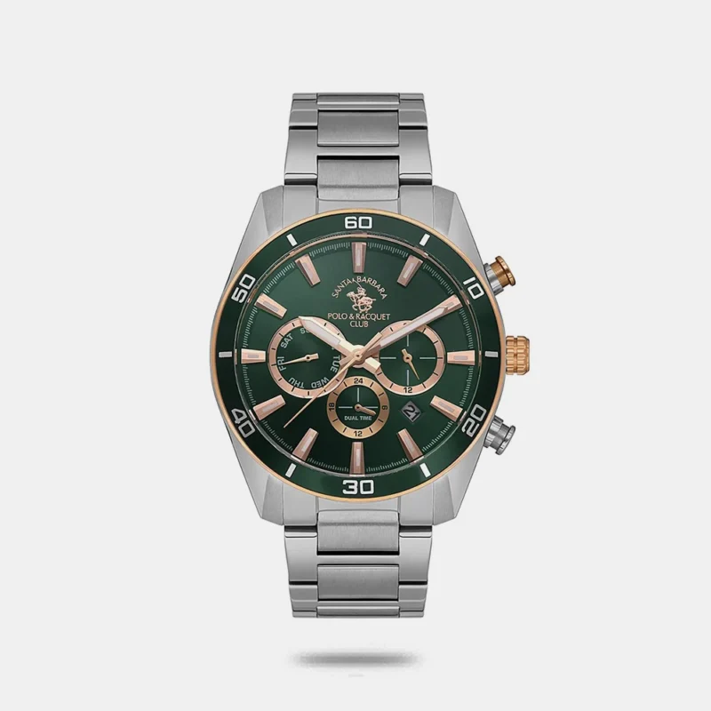 SANTA BARBARA POLO AND RAQUET CLUB GREEN MEN’S WATCH CHRONOGRAPH SB.1.10498-3