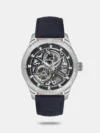 Own this men's analog watch by Santa Barbara Polo & Racquet Club and keep yourself updated with the latest trends. Its leather strap flaunts a blue hue that accentuates the look of the watch. The round blue dial is protected by a mineral glass and is nestled in a 42.5 mm case. It showcases chronograph. Furthermore, it is complemented with a clasp that ensures a secure fit on the wrist.