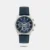 Own this men's analog watch by Santa Barbara Polo & Racquet Club and keep yourself updated with the latest trends. Its leather strap flaunts a blue hue that accentuates the look of the watch. The round blue dial is protected by a mineral glass and is nestled in a 42.5 mm case. It showcases chronograph. Furthermore, it is complemented with a clasp that ensures a secure fit on the wrist.