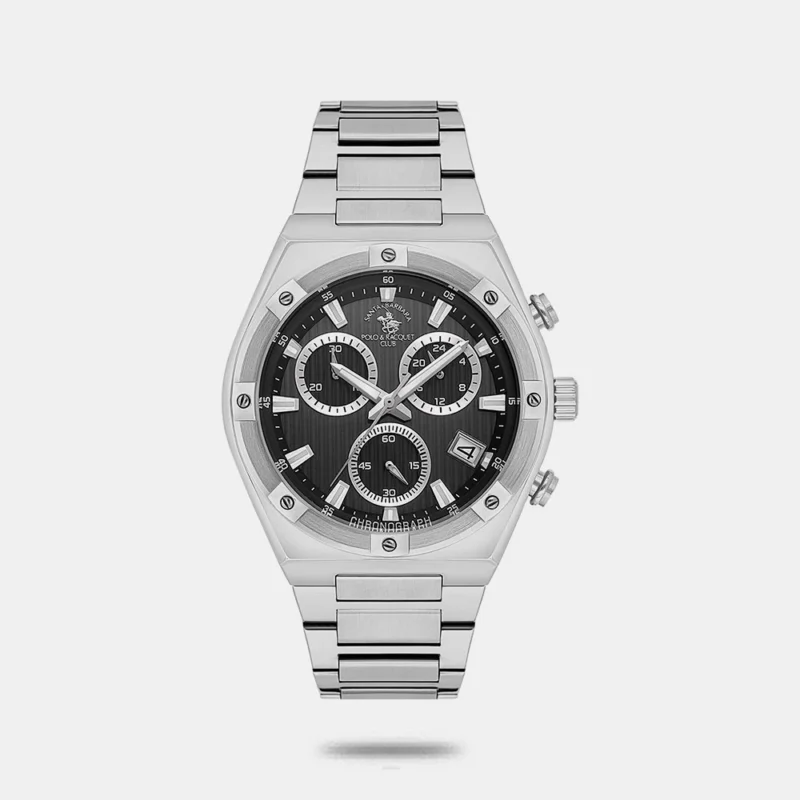 Santa Barbara Polo & Racquet Club Quartz Black Men SB.1.10583-1