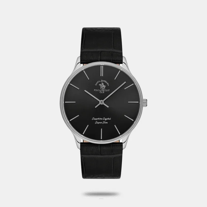 Santa Barbara Polo & Racquet Club Quartz Black Men SB.1.10603-2