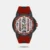 Amaze everyone around you by wearing this men's analog watch from the collection by Santa Barbara Polo & Racquet Club. The silver round dial is protected by a mineral glass. It features crown for time adjustment. The rubber strap comes in a Red hue that further elevates the look of the timekeeper. Besides, it is completed with a buckle clasp to ensure a secure fit on the wrist.