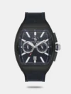 Amaze everyone around you by wearing this men's analog watch from the collection by Santa Barbara Polo & Racquet Club. The silver round dial is protected by a mineral glass. It features crown for time adjustment. The rubber strap comes in a Red hue that further elevates the look of the timekeeper. Besides, it is completed with a buckle clasp to ensure a secure fit on the wrist.