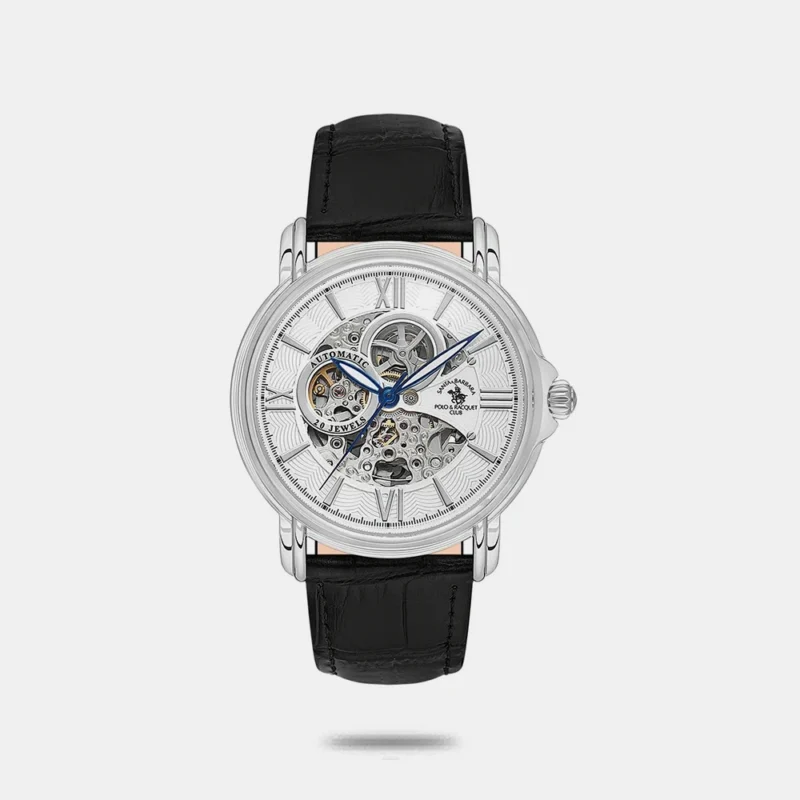 Santa Barbara Polo & Racquet Club Quartz Silver Dial Automatic Watch for - Men SB.8.10002-1