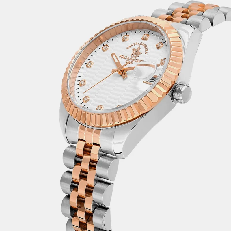 Santa Barbara Polo & Racquet Club Silver Dial Analog Watch for - Women SB.1.10643-4 - Image 2