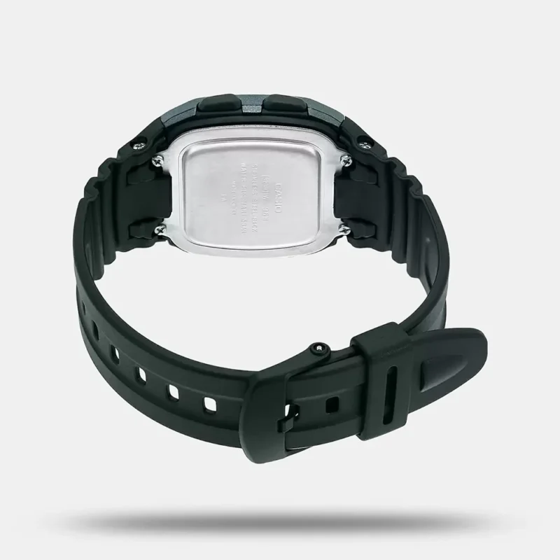 Casio Youth Unisex Black Digital Resin Watch D054 - W-96H-1BVDF - Image 3